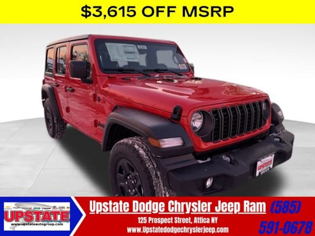 New 2026 Jeep Wrangler 4-DOOR SPORT Sport Utility