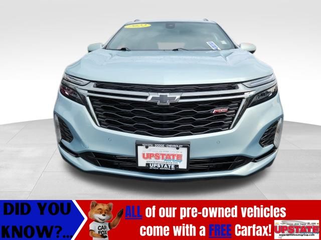 Used 2022 Chevrolet Equinox RS with VIN 2GNAXWEV3N6133090 for sale in Attica, NY