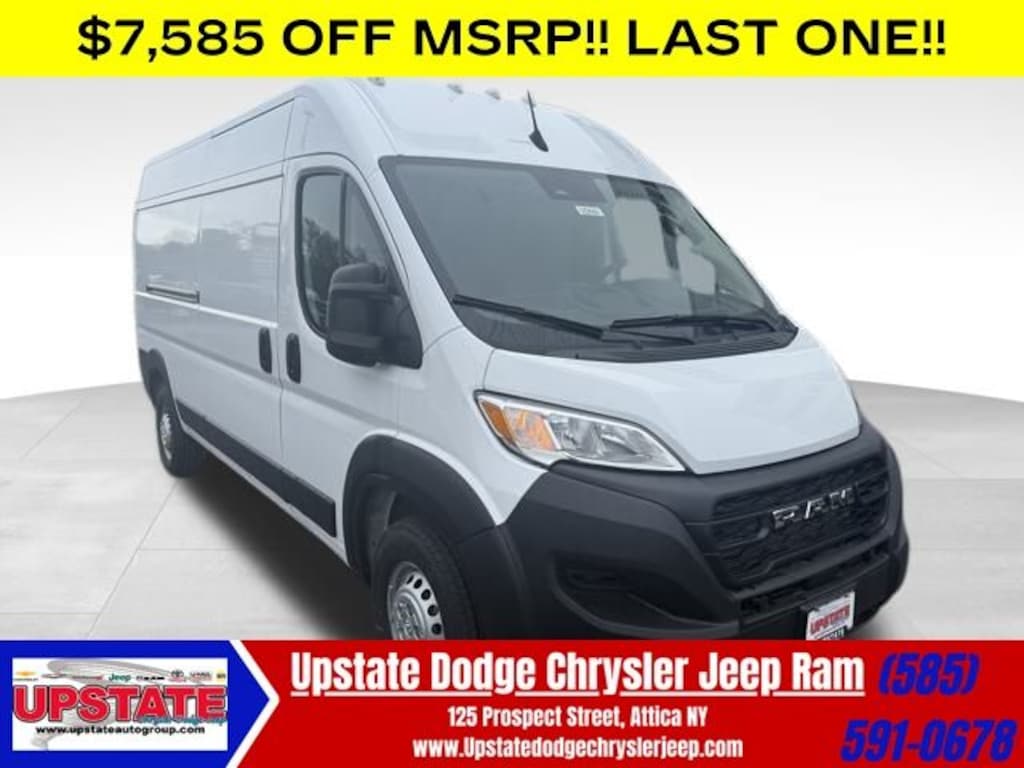 New 2025 Ram ProMaster PROMASTER 3500 SLT CARGO VAN HIGH ROOF 159' WB EXT Cargo Van