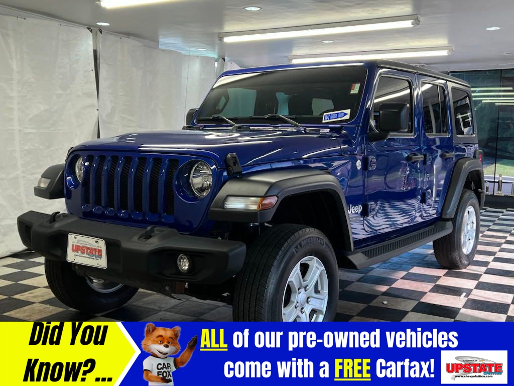 Used 2018 Jeep All-New Wrangler Unlimited Sport S with VIN 1C4HJXDG3JW233854 for sale in Attica, NY