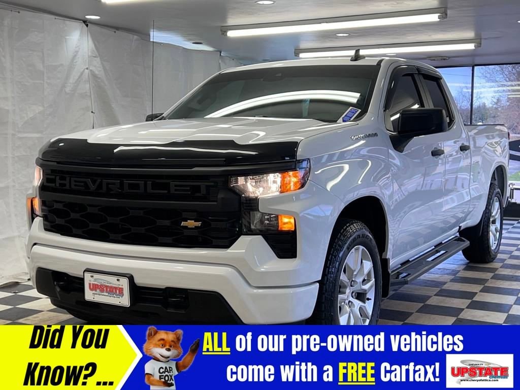 Used 2023 Chevrolet Silverado 1500 Custom with VIN 1GCRDBEK2PZ209392 for sale in Attica, NY