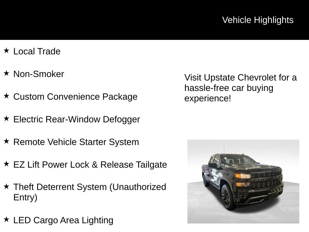 Used 2019 Chevrolet Silverado 1500 Custom Truck Double Cab