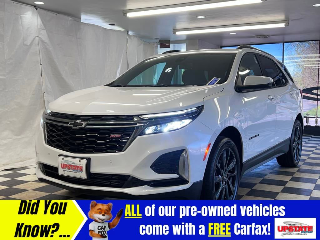 Used 2022 Chevrolet Equinox RS with VIN 3GNAXWEV1NS206488 for sale in Attica, NY