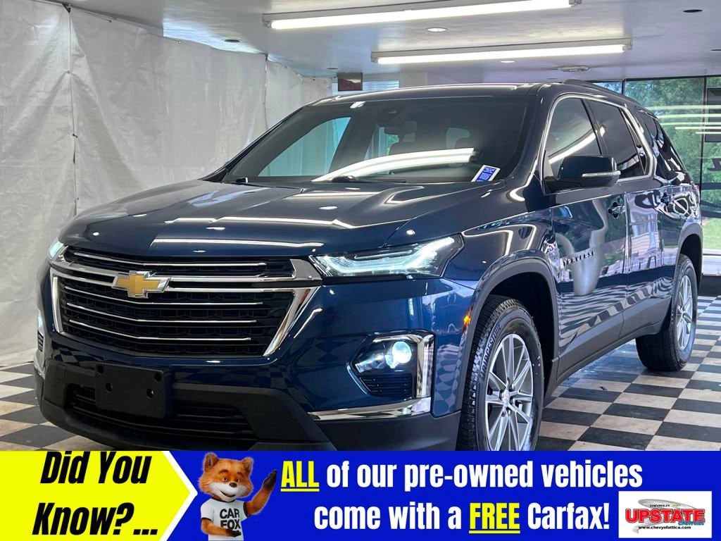 Used 2023 Chevrolet Traverse 1LT with VIN 1GNEVGKW9PJ273418 for sale in Attica, NY