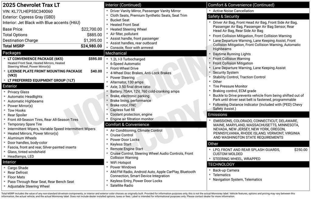 New 2025 Chevrolet Trax LT SUV