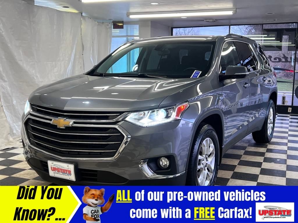 Used 2019 Chevrolet Traverse 1LT with VIN 1GNEVGKW9KJ198714 for sale in Attica, NY