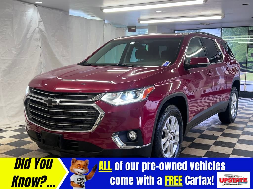 Used 2020 Chevrolet Traverse 1LT with VIN 1GNEVGKW8LJ287451 for sale in Attica, NY