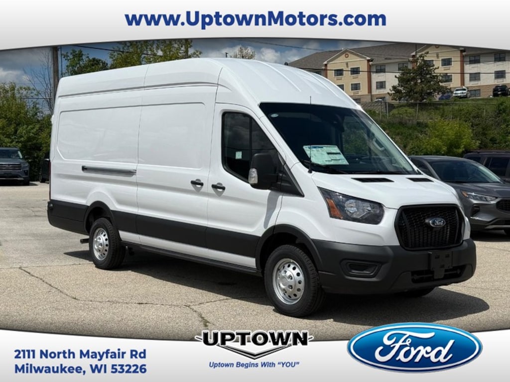New 2025 Ford Transit Cargo Van T-350 148 EL Hi Rf 9950 Gvwr RWD Van
