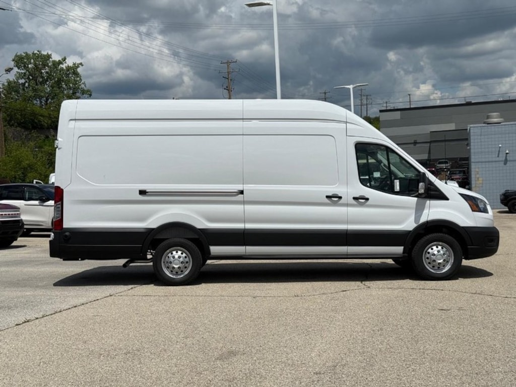 New 2025 Ford Transit Cargo Van T-350 148 EL Hi Rf 9950 Gvwr RWD Van
