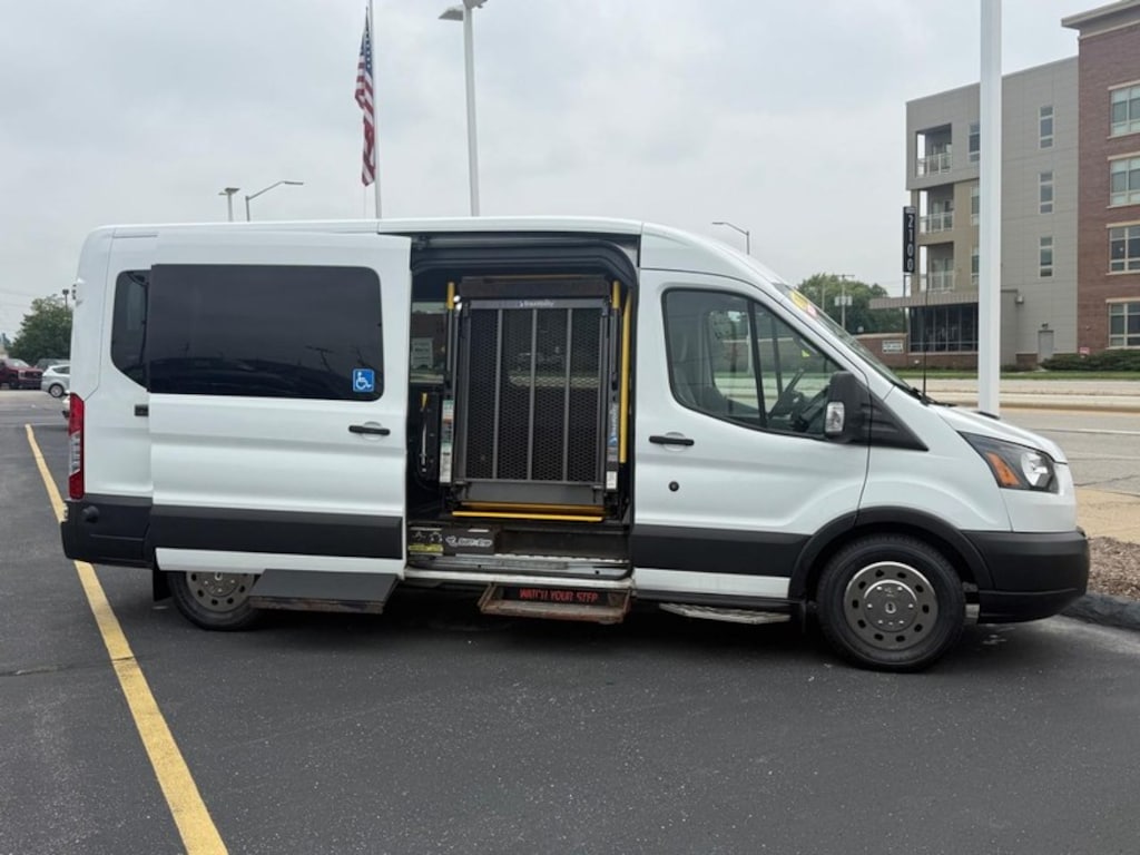 Used 2019 Ford Transit Passenger Wagon T-350 148 Med Roof XL Sliding RH Dr Van