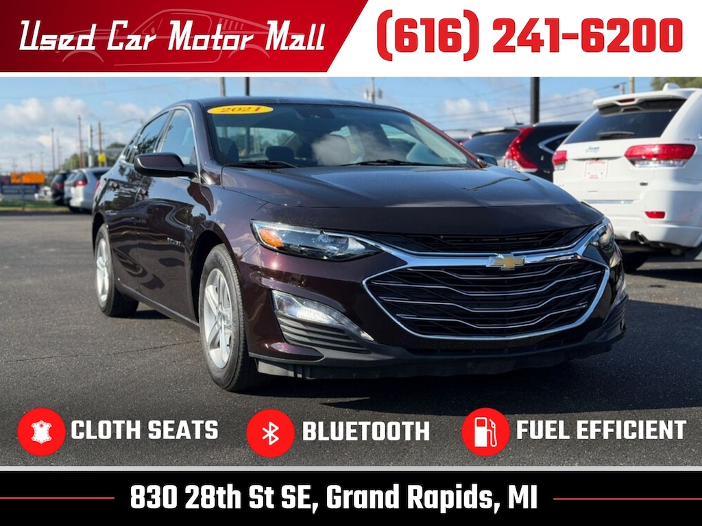Used 2021 Chevrolet Malibu LS w/1FL Sedan