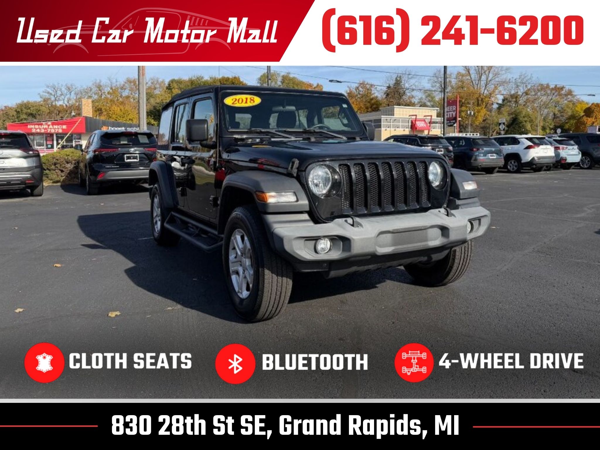 2018 Jeep All-New Wrangler Unlimited Sport