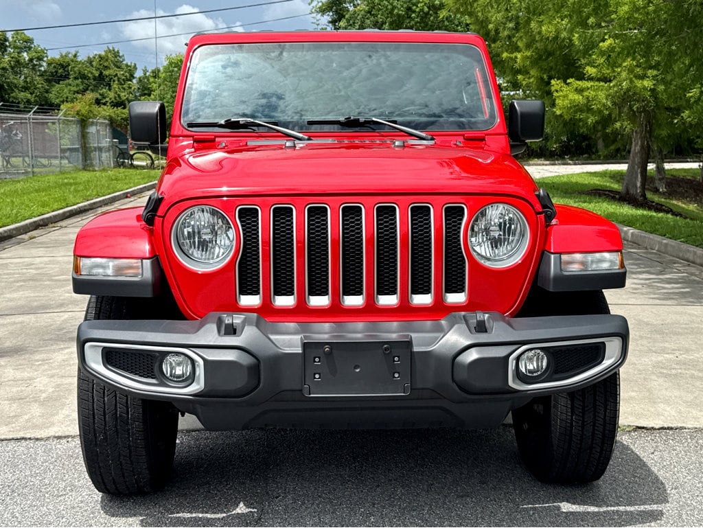 Used 2021 Jeep Wrangler Unlimited Sahara with VIN 1C4HJXEN9MW527678 for sale in Hinesville, GA