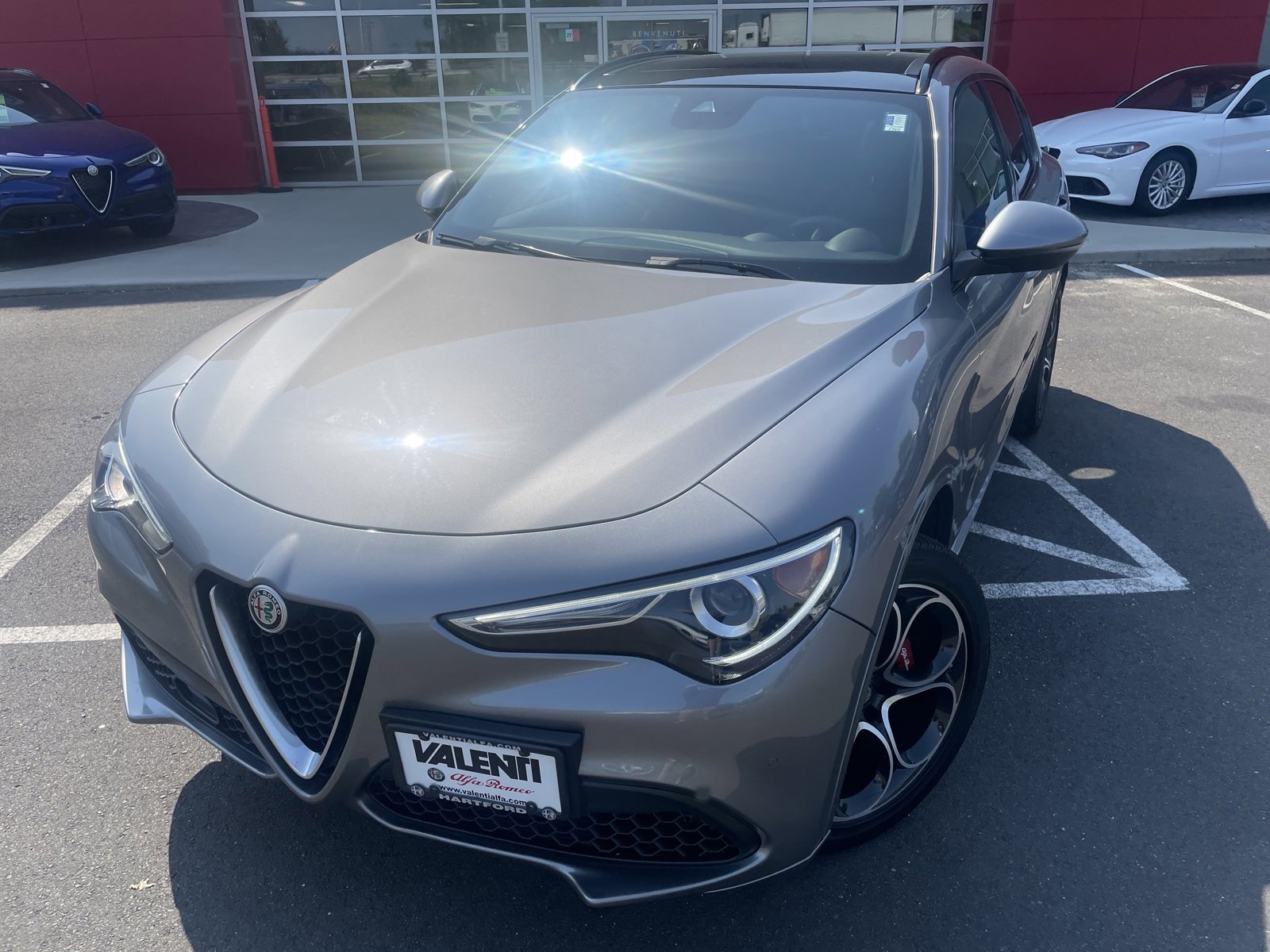 Used 2021 Alfa Romeo Stelvio Ti Sport with VIN ZASPAKBN9M7D01323 for sale in Hartford, CT