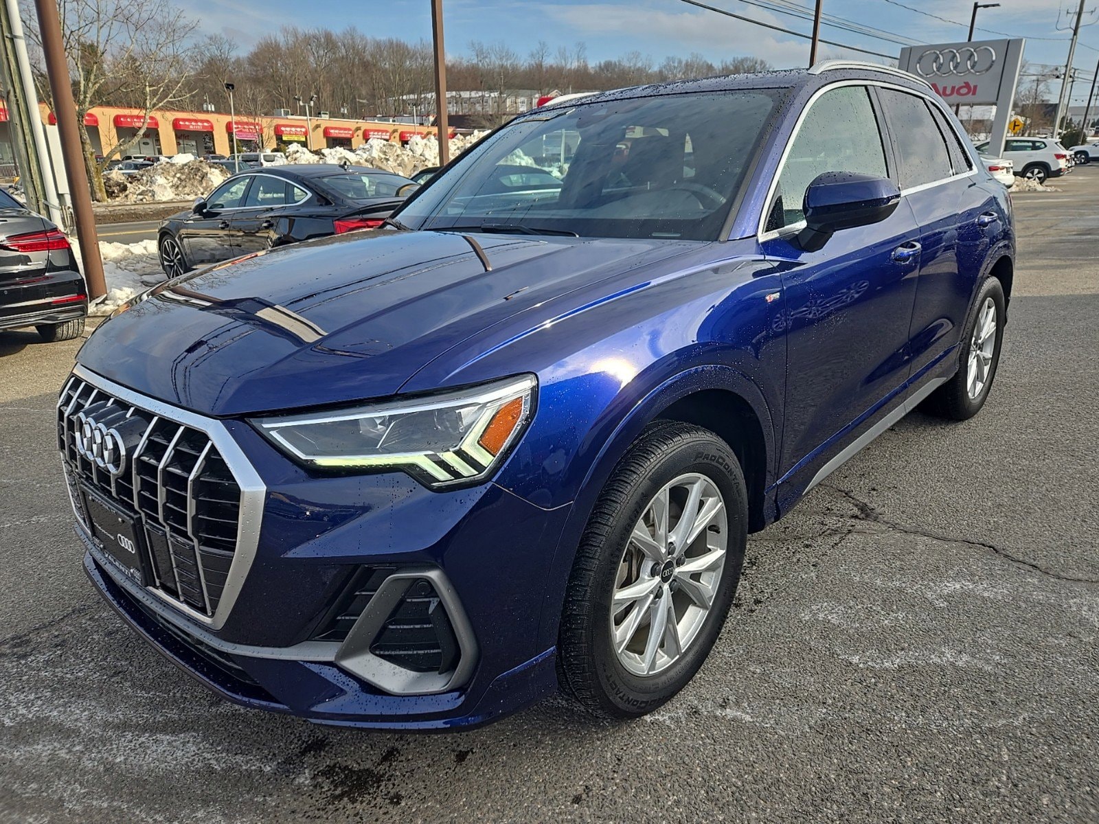 Certified 2021 Audi Q3 S Line Premium Plus with VIN WA1EECF31M1145035 for sale in Watertown, CT