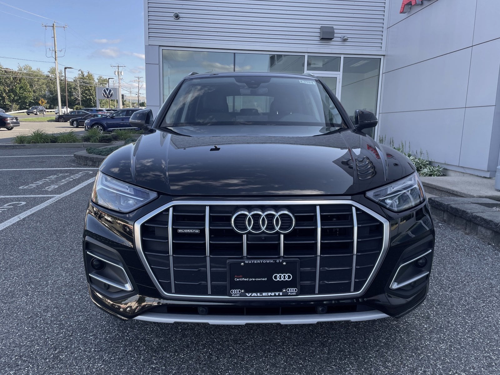 Certified 2021 Audi Q5 Premium Plus with VIN WA1BAAFY1M2084374 for sale in Watertown, CT