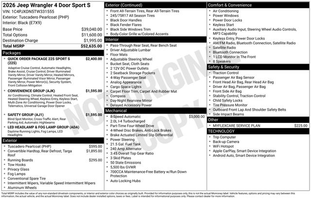 2026 Jeep Wrangler Sport Utility 