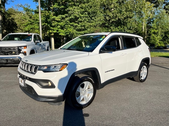 Used 2022 Jeep Compass Latitude with VIN 3C4NJDBB0NT167252 for sale in Mystic, CT