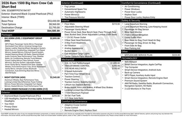 2026 Ram 1500 Pickup 
