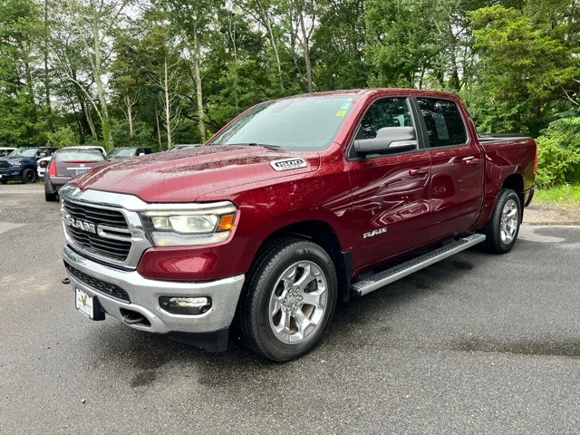 Used 2021 RAM Ram 1500 Pickup Big Horn/Lone Star with VIN 1C6SRFFT4MN568075 for sale in Mystic, CT