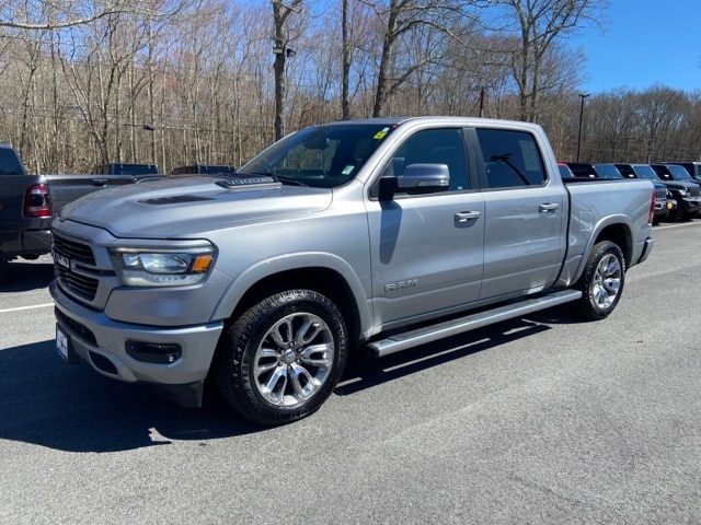 Used 2020 RAM Ram 1500 Pickup Laramie with VIN 1C6SRFJT1LN219574 for sale in Mystic, CT