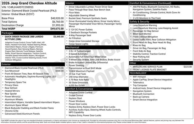 2026 Jeep Grand Cherokee Sport Utility 