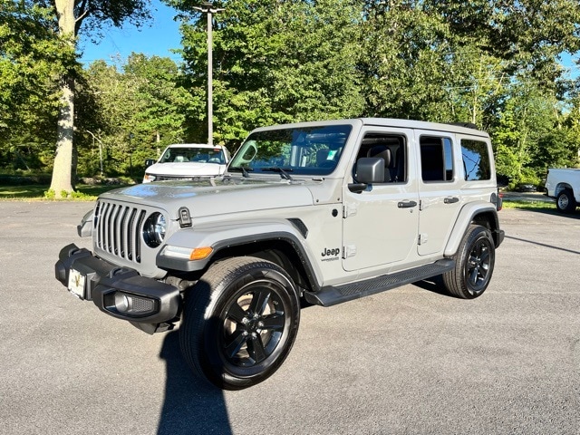 Used 2021 Jeep Wrangler Unlimited Sahara Altitude with VIN 1C4HJXEG7MW660666 for sale in Mystic, CT