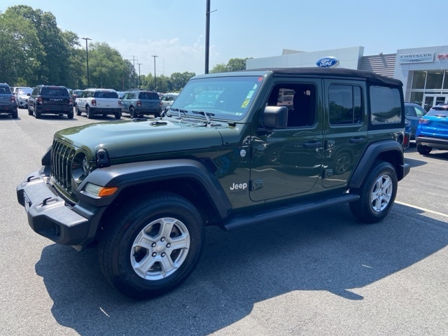 Used 2020 Jeep Wrangler Unlimited Sport S with VIN 1C4HJXDG0LW316662 for sale in Mystic, CT