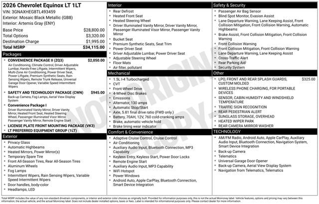 2026 Chevrolet Equinox LT - Photo 11