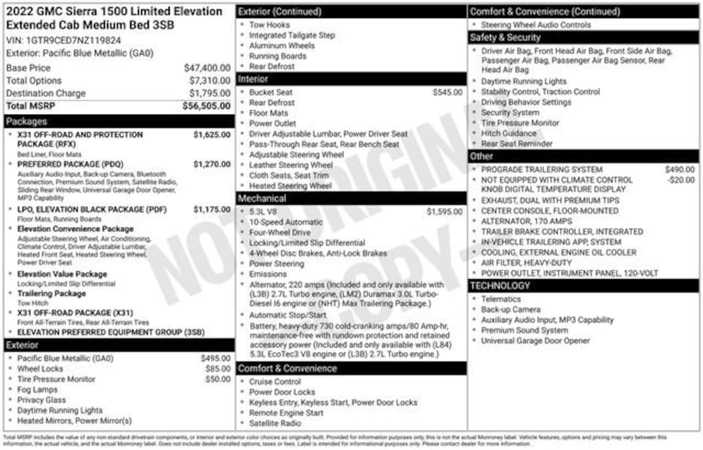 Used 2022 GMC Sierra 1500 Limited Elevation Truck Double Cab