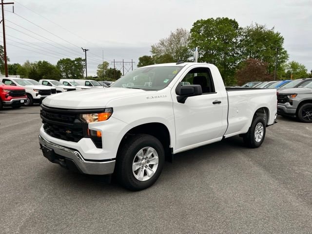 Used 2024 Chevrolet Silverado 1500 Work Truck with VIN 3GCNAAED6RG409777 for sale in Mystic, CT