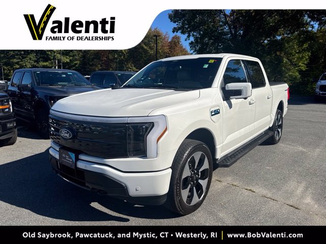 Certified 2024 Ford F-150 Lightning Platinum with VIN 1FT6W7L70RWG07956 for sale in Stonington, CT