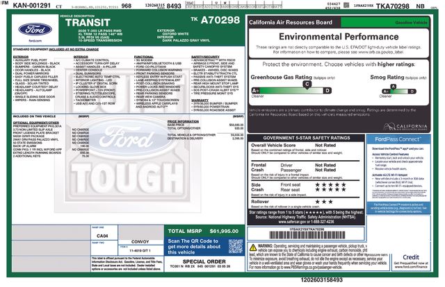 2026 Ford Transit 350 XL Low Roof Sliding Pass. 148's photo