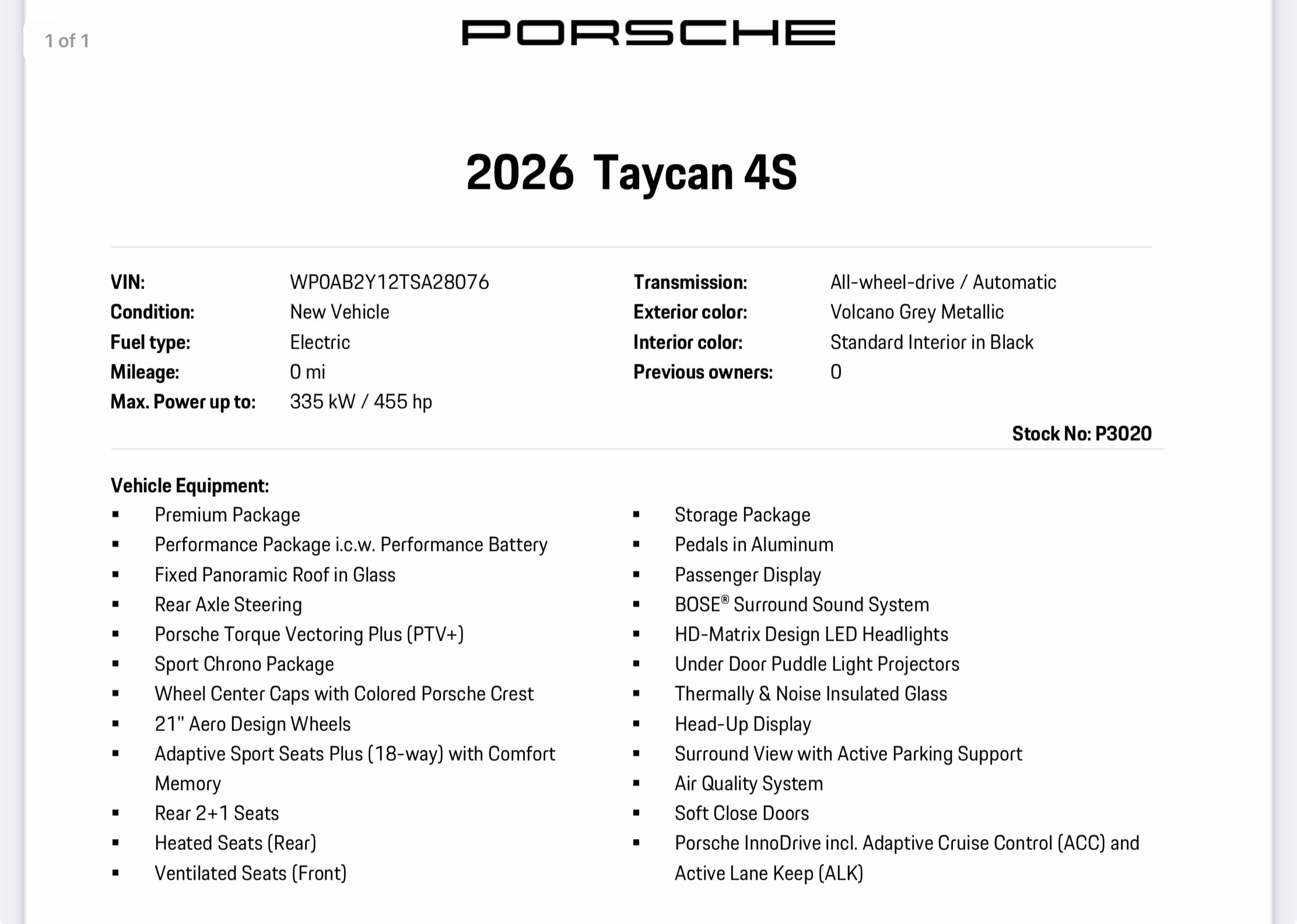 2026 Porsche Taycan S - Photo 13