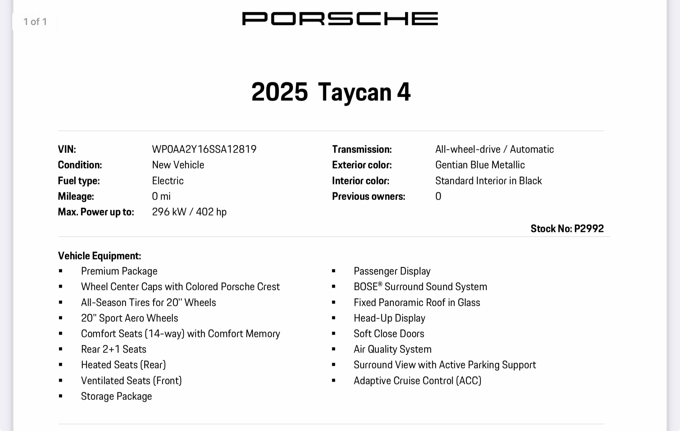2025 Porsche Taycan Base - Photo 7