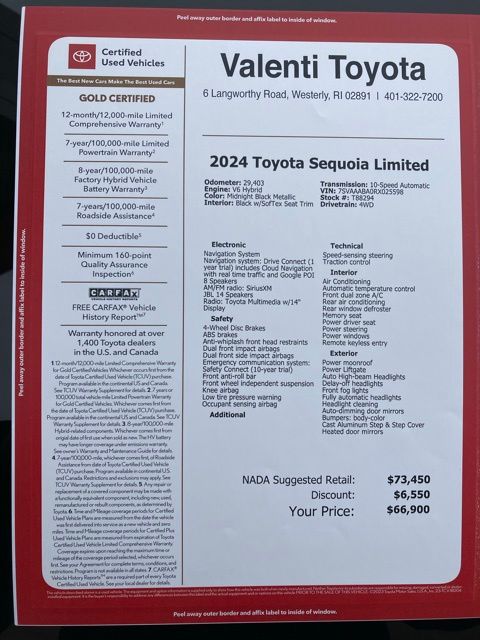 2024 Toyota Sequoia Limited - Photo 62