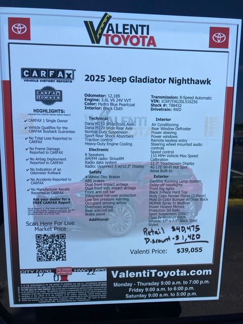 2025 Jeep Gladiator Nighthawk - Photo 41