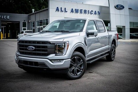 gray Ford F-150 Truck parked at All American Ford in Springville, AL