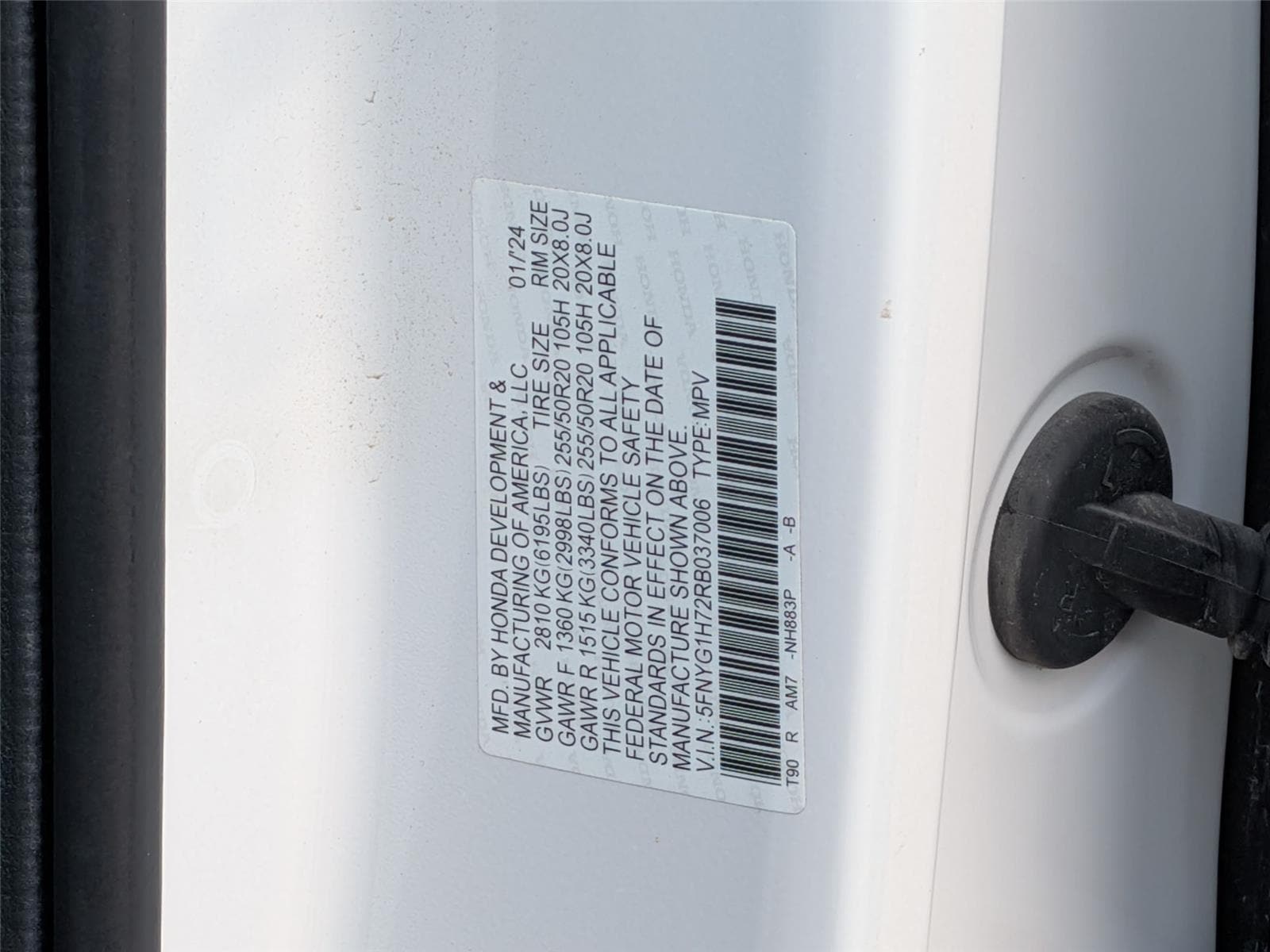 2024 Honda Pilot Touring - Photo 37