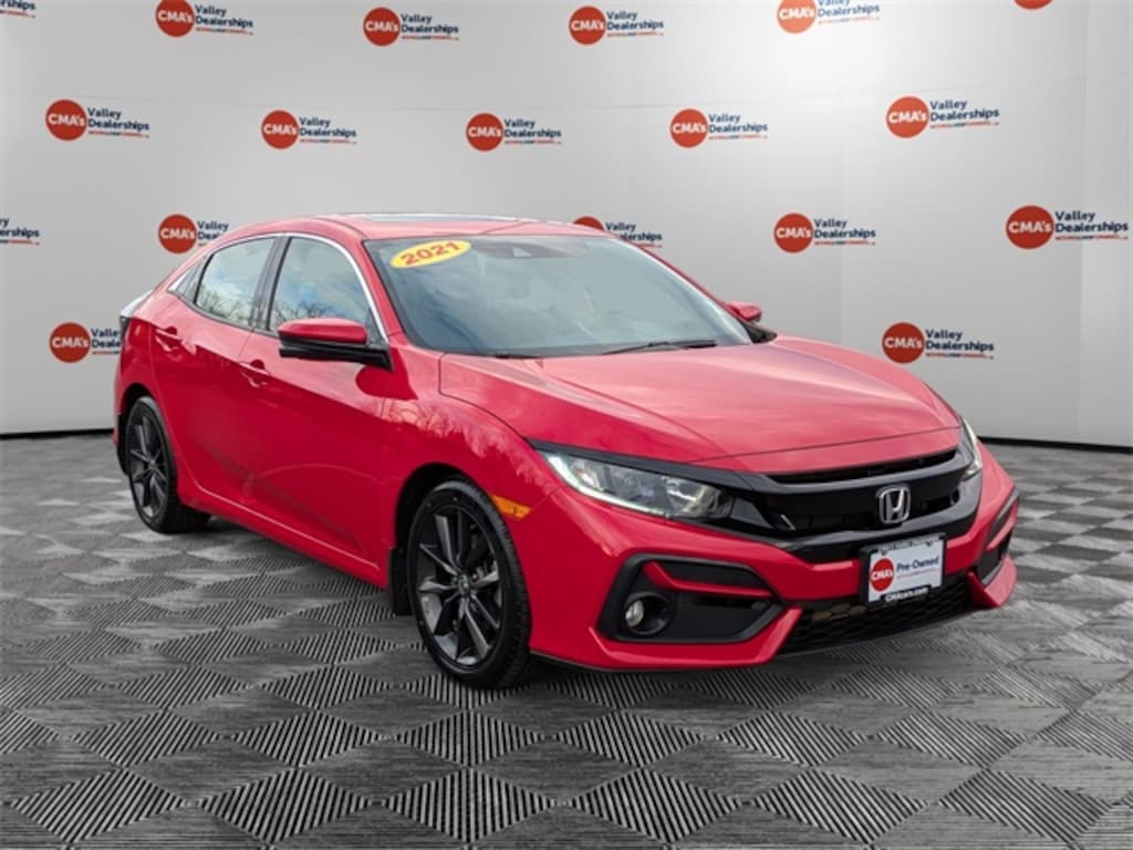 Certified 2021 Honda Civic EX Hatchback