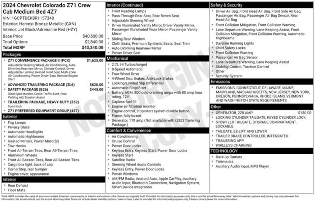 Used 2024 Chevrolet Colorado Z71 Truck