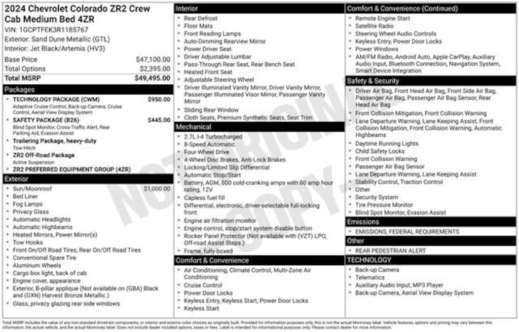 Used 2024 Chevrolet Colorado ZR2 Truck