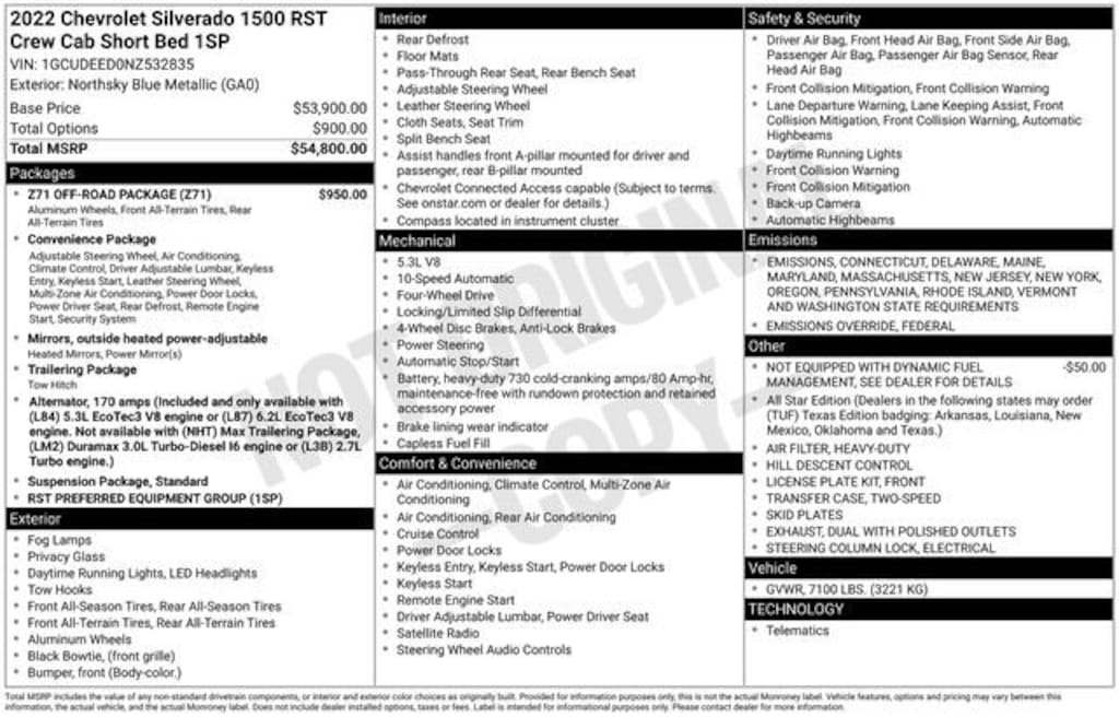 Used 2022 Chevrolet Silverado 1500 RST Truck