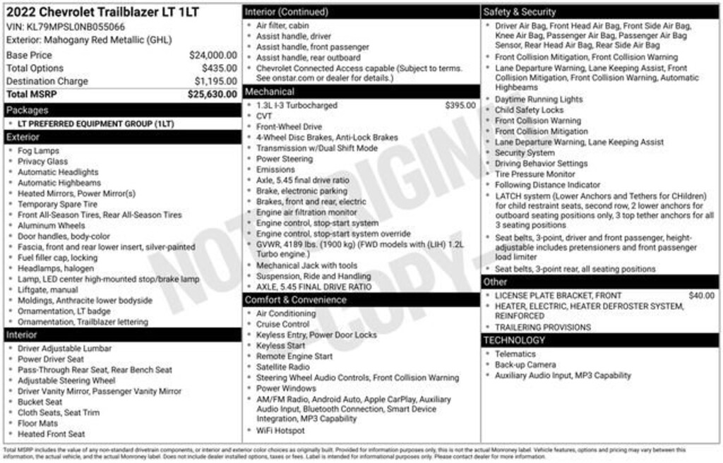 Used 2022 Chevrolet Trailblazer LT SUV
