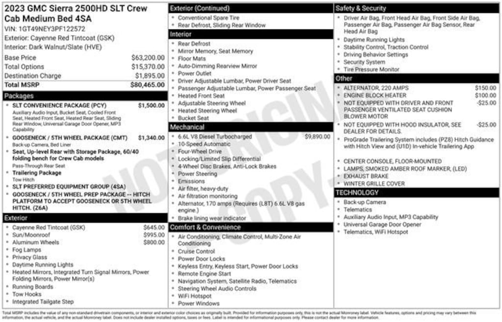 Used 2023 GMC Sierra 2500 HD SLT Truck