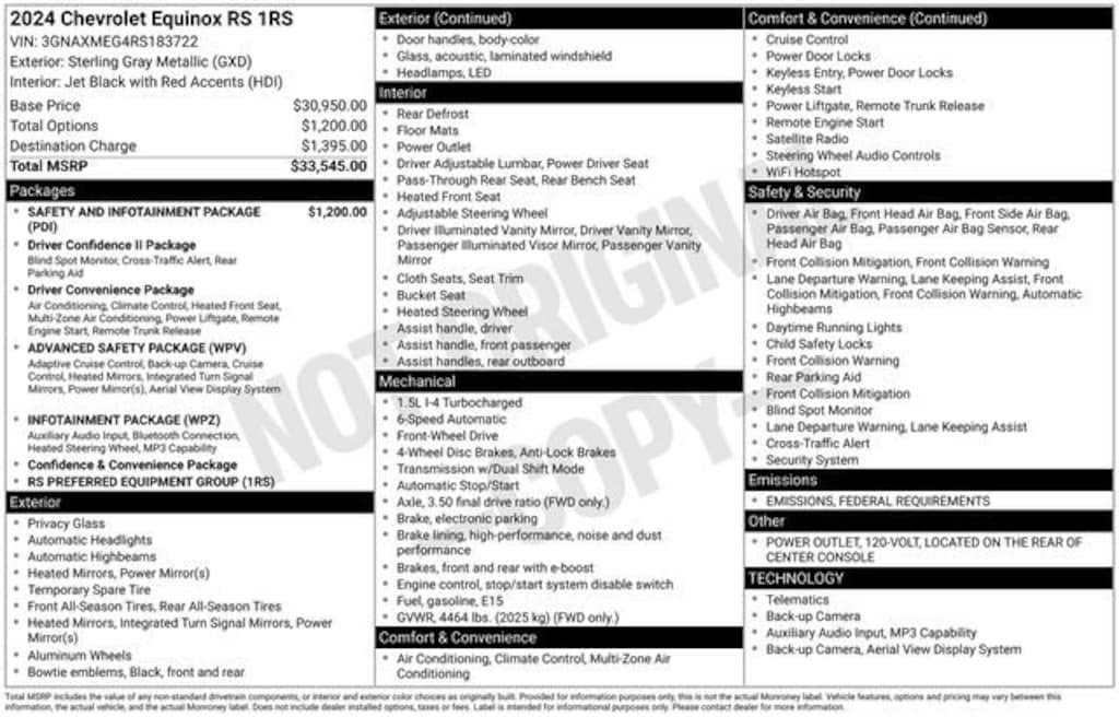 Used 2024 Chevrolet Equinox RS SUV