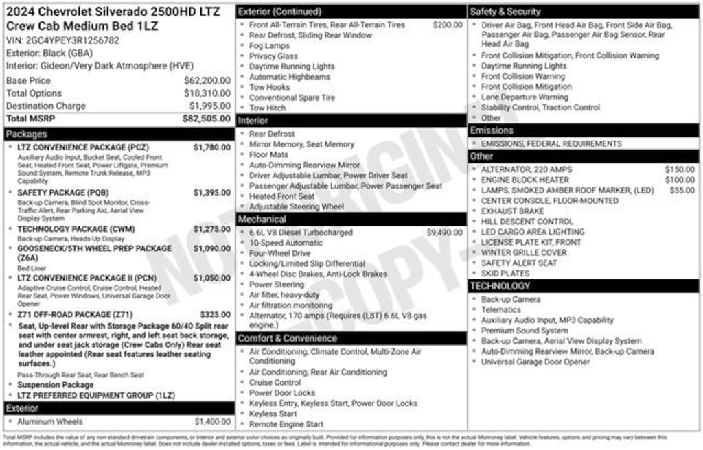 Used 2024 Chevrolet Silverado 2500 HD LTZ Truck