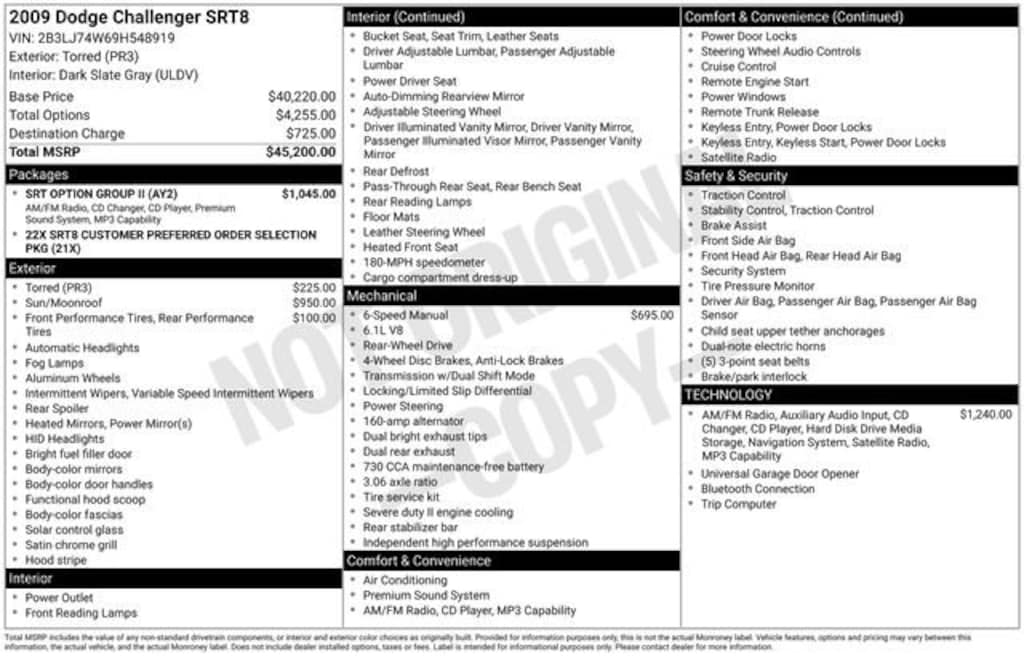 Used 2009 Dodge Challenger SRT8