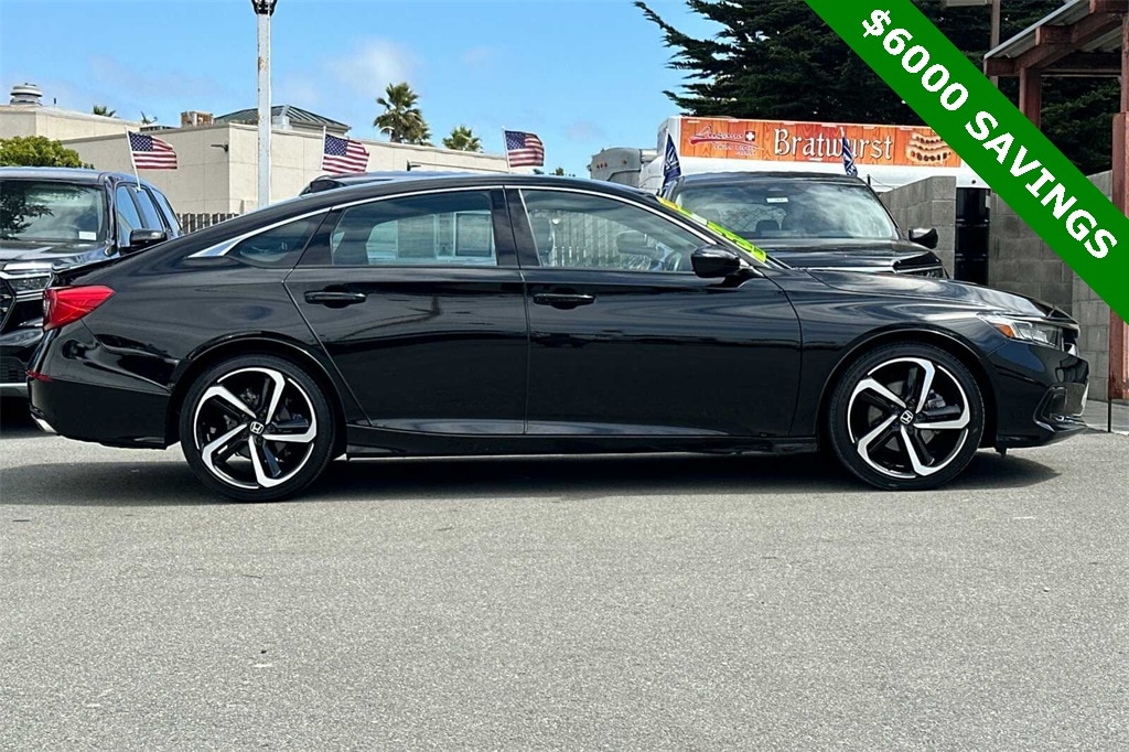 Used 2022 Honda Accord Sport with VIN 1HGCV1F36NA048580 for sale in Seaside, CA