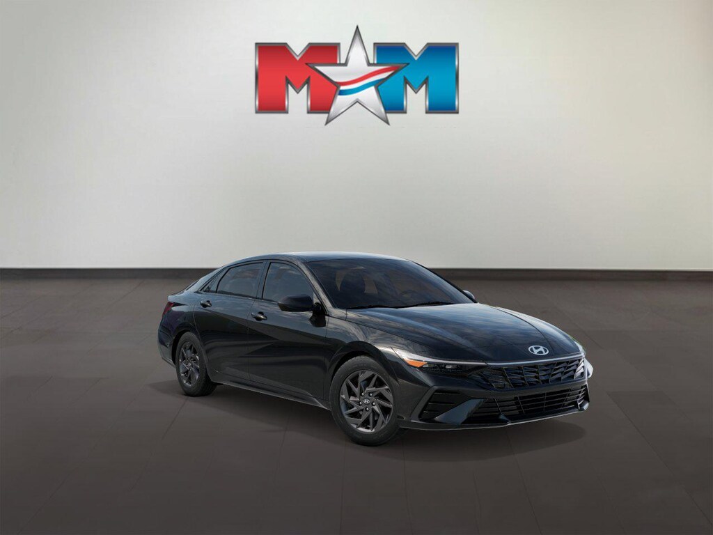 New 2026 Hyundai Elantra Hybrid Blue Sedan